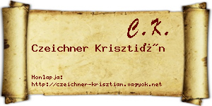 Czeichner Krisztián névjegykártya