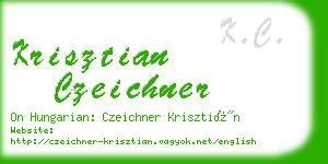 krisztian czeichner business card
